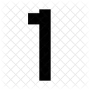 One Number Digit Icon