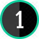 One Number Count Icon