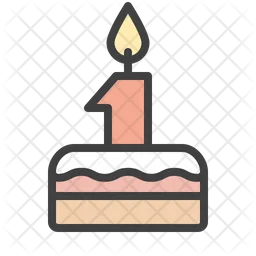 One Birthday Cake  Icon