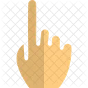 One Finger Hand Sign High Five Icon