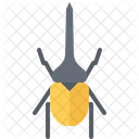 One Horn Beetle Bug Icon