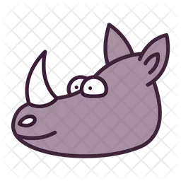 One Horn Rhino  Icon