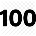 One Hundred Numbers Numeric Icon