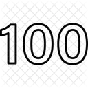 One Hundred Numbers Numeric Icon