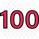One Hundred Numbers Numeric Icon
