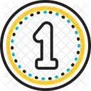 One Number Circle Icon