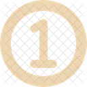 Circle Number Shape Icon