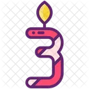 One Number Candle  Icon