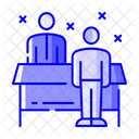 One On One Meeting F 2 F Meeting Face To Face Communication Icon