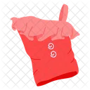 One Shoulder Shirt Clothing Icon