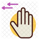 One Side Hand Gesture  Icon
