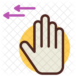 One Side Hand Gesture  Icon