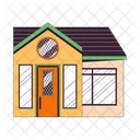 One Story Home Ordinary Building Single Story Home Icon