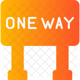 One Way  Icon