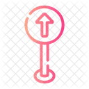 One Way Arrow Sign Icon