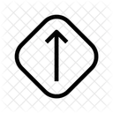 One Way Road Sign Sign Icon