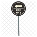 One Way Sign Sign Street Icon