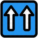 One Way Sign  Icon