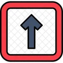 One Way Traffic Road Sign Icon