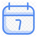 One Week Time Deadline Icon