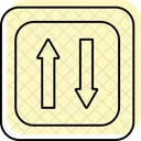 Oneway Priority Color Shadow Thinline Icon Icon