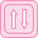 Oneway Priority Duotone Line Icon Icon