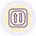 Oneway Priority Color Circle Icon Icon