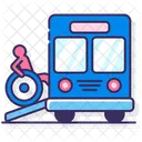 Ônibus acessível para cadeiras de rodas  Ícone