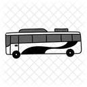 Ilustracao De Onibus De Viagem Monocromatico Preto Onibus De Turismo Onibus Ícone