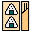 Onigiri Sushi Seaweed Fastfood Takeaway Street Food Truck Icon