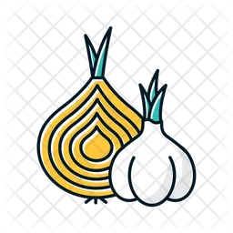 Onion and garlic  Icon