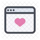 Online Website Love Icon
