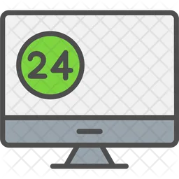Online 24 Hours Service  Icon