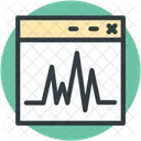 Online Graph Heartbeat Icon