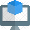 Online 3 D Cube  Icon