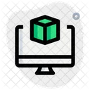 Online 3 D Cube  Icon