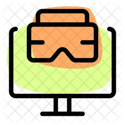 Online 3 D Glasses  Icon