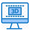 온라인 3D 영화  아이콘