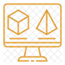Online 3 D Shapes Online 3 D Models Online Shapes Icon