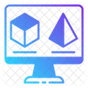 Online 3 D Shapes Online 3 D Models Online Shapes Icon