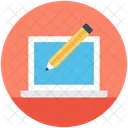 Online Writing Designing Icon