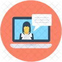 Online Chat Video Icon