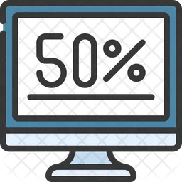 Online 50 Percentage Discount  Icon