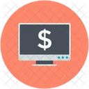 Online Payment Laptop Icon