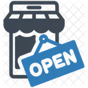 Online Shop Open Icon