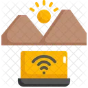 Online Vacation Holiday Icon