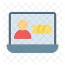Online Learning Laptop Icon