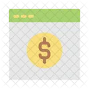 Online Webpage Dollar Icon