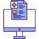 Online Dental Report Dental Facts Icon