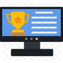 Online Learning Graduation Icon
